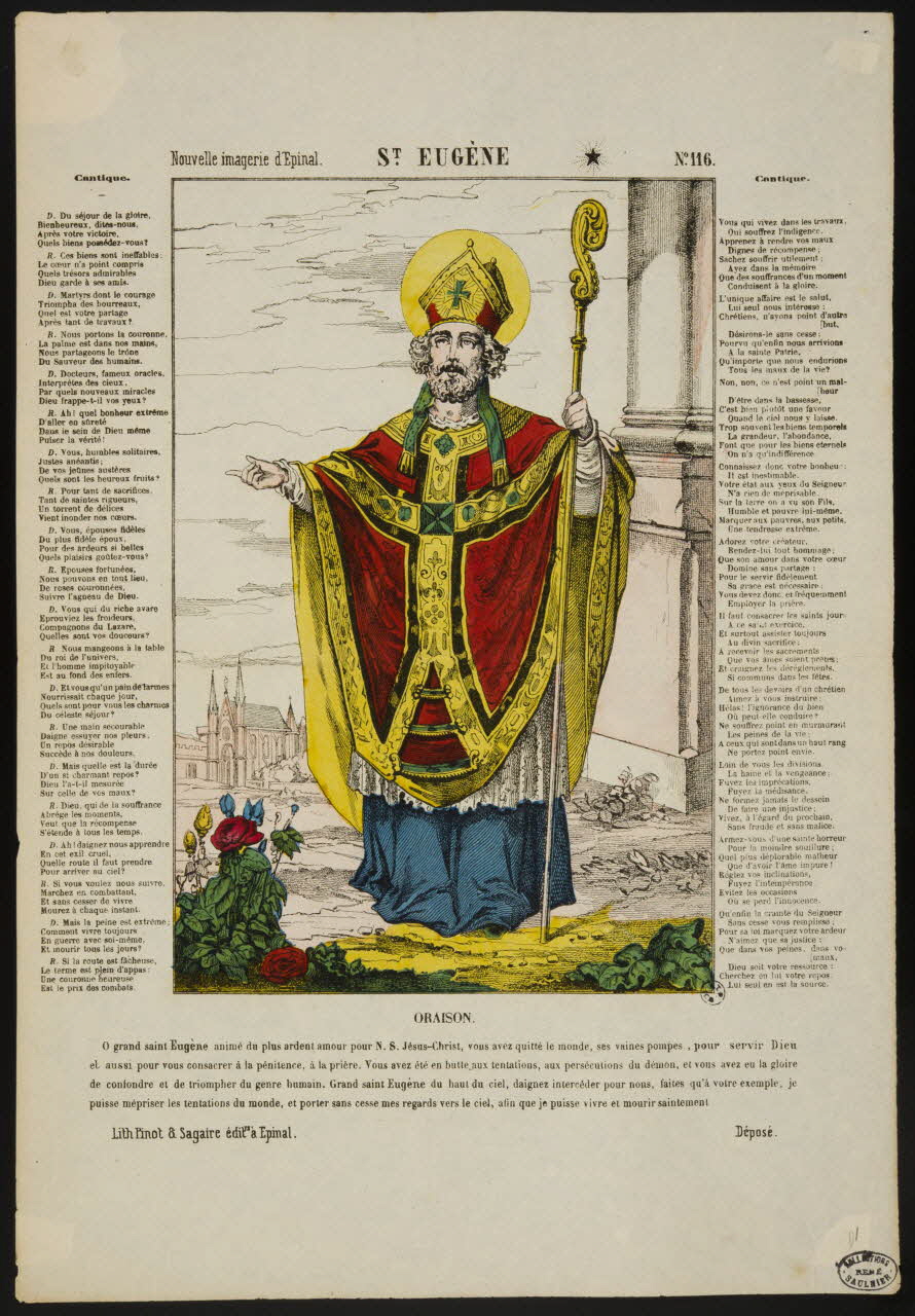 Pinot et Sagaire estampe ST. EUGENE Lorraine, France 1865 1950.39.101 Photo