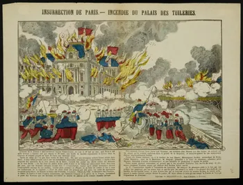 estampe INSURRECTION DE PARIS. - INCENDIE DU PALAIS DES TUILERIES. 1950.39.1029 Photo