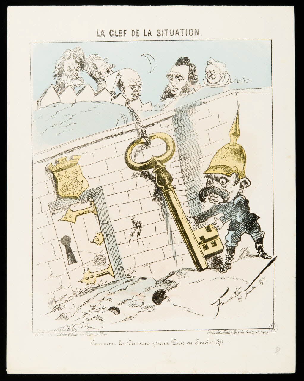 estampe LA CLEF DE LA SITUATION. 1950.39.1085 Photo