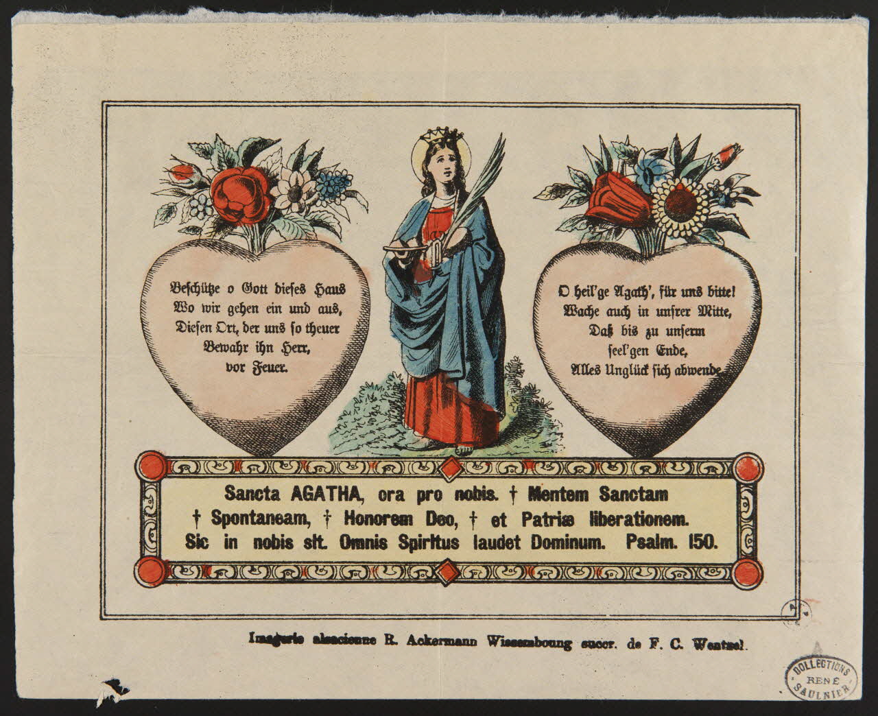 estampe Sancta AGATHA 1950.39.11 Photo