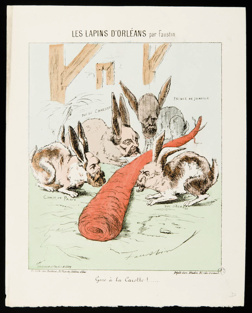 estampe LES LAPINS D'ORLEANS 1950.39.1110 Photo