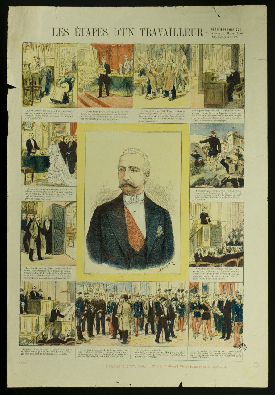 estampe LES ETAPES D'UN TRAVAILLEUR 1950.39.1147 Photo