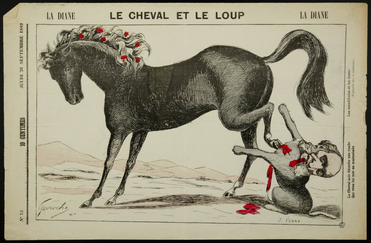 estampe LE CHEVAL ET LE LOUP 1950.39.1167 Photo