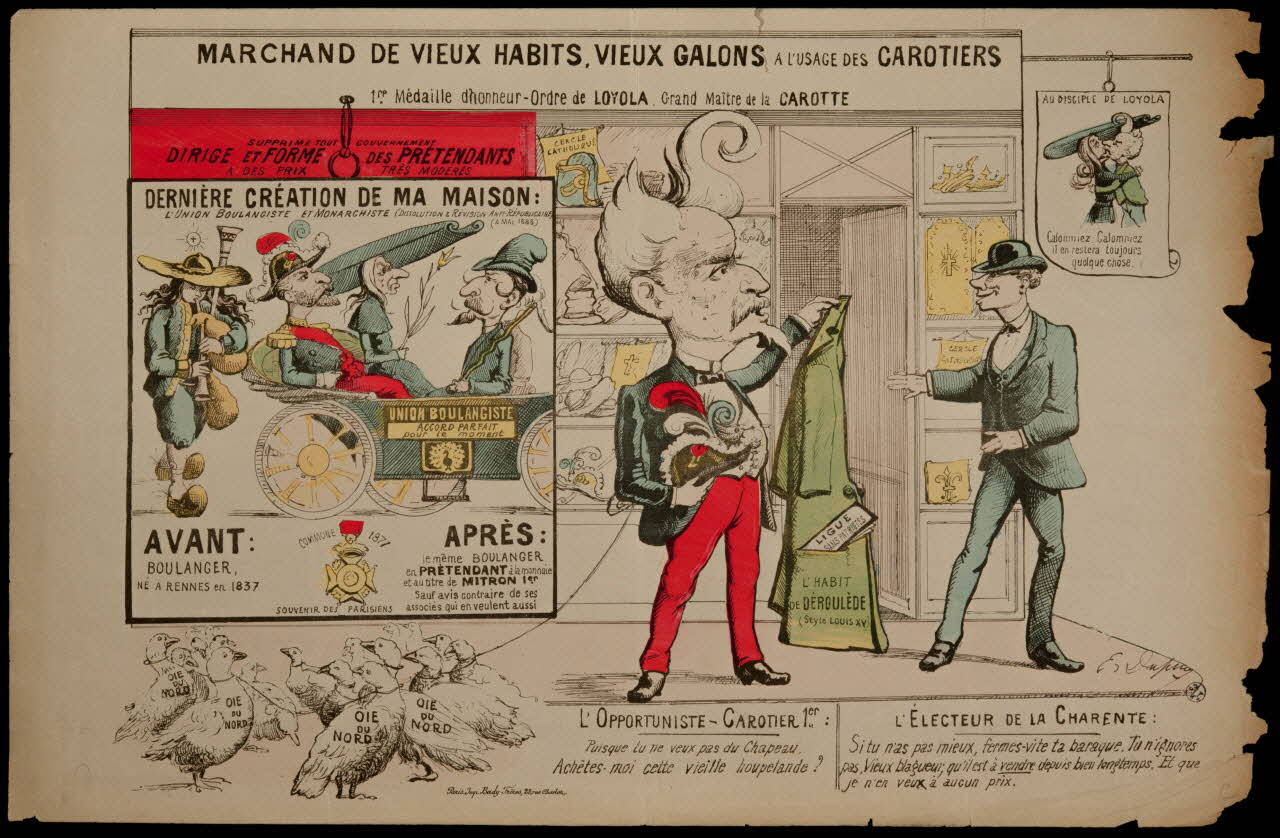 estampe L'OPPORTUNISTE CAROTTIER 1ER, L'ELECTEUR DE CHARENTE 1950.39.1168 Photo