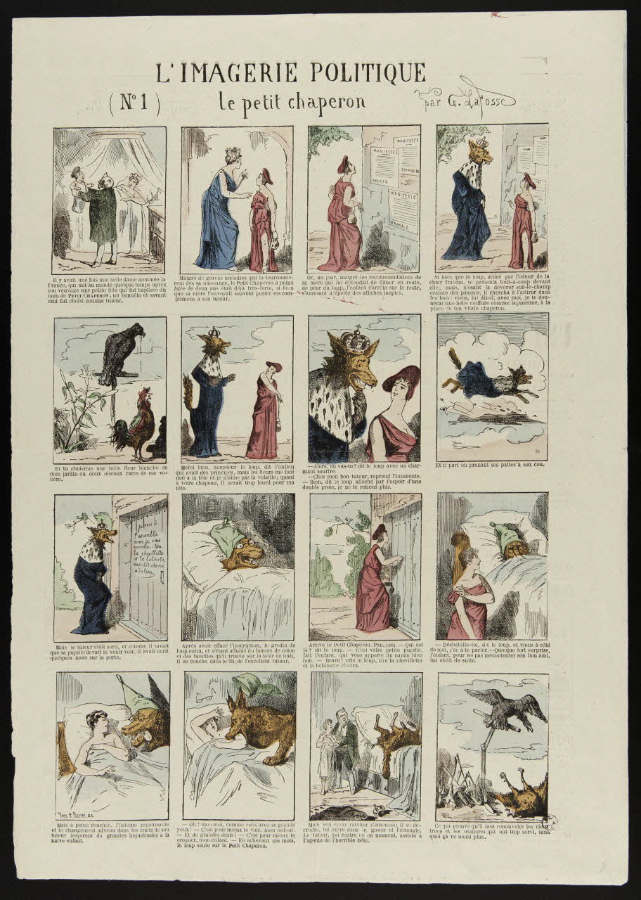 estampe L'IMAGERIE POLITIQUE  Le petit chaperon 1950.39.1183 Photo