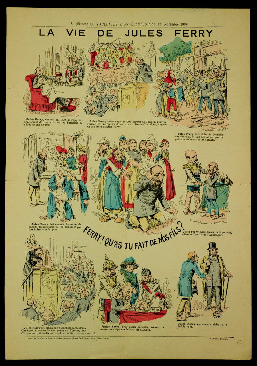 estampe LA VIE DE JULES FERRY 1950.39.1199 Photo