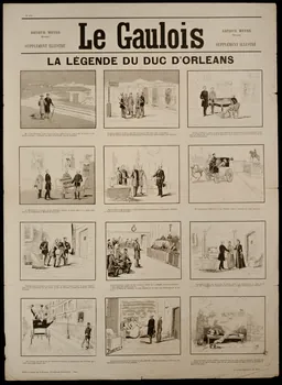 estampe Le Gaulois  LA LEGENDE DU DUC D'ORLEANS 1950.39.1204 Photo