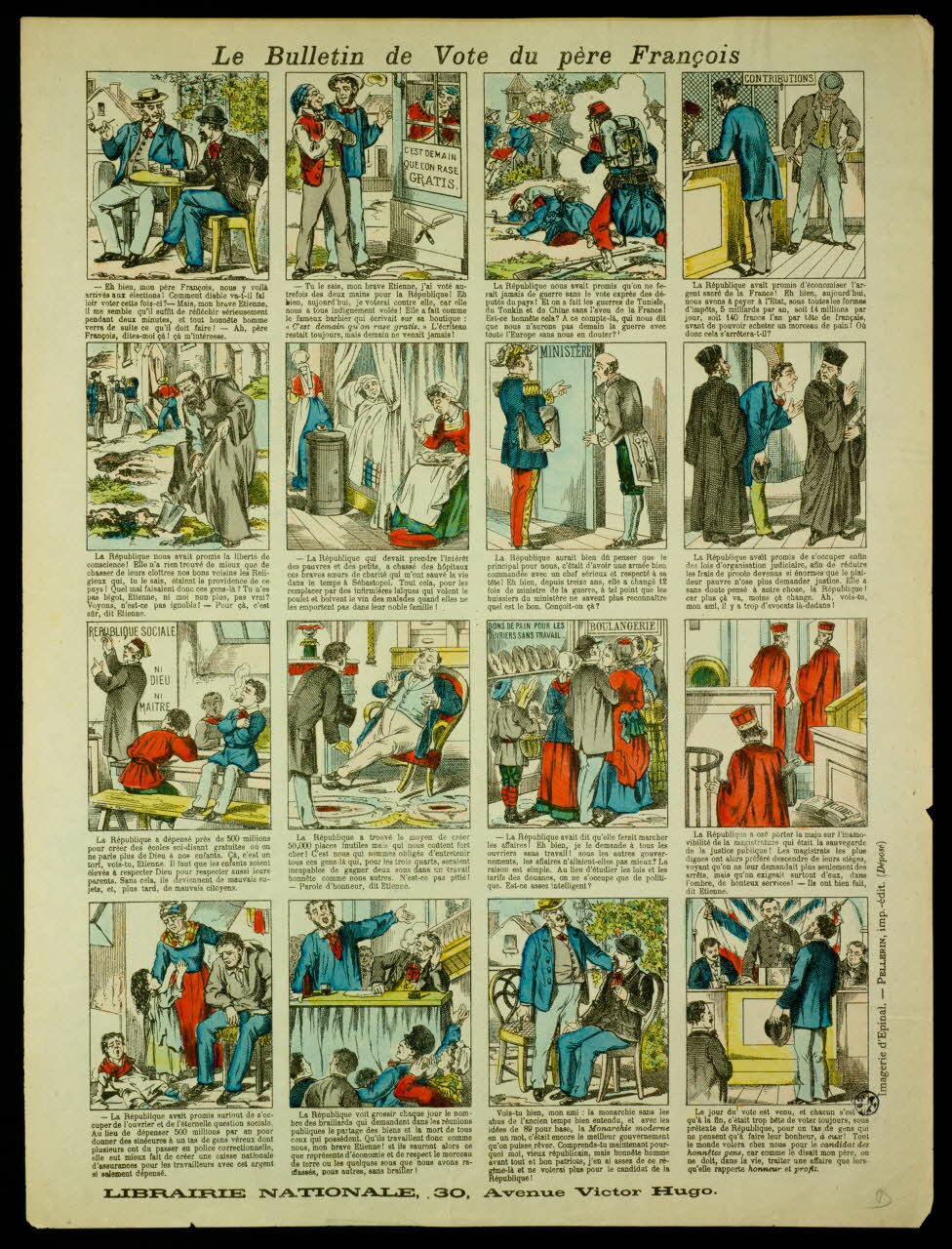 estampe Le Bulletin de Vote du père François 1950.39.1206 Photo