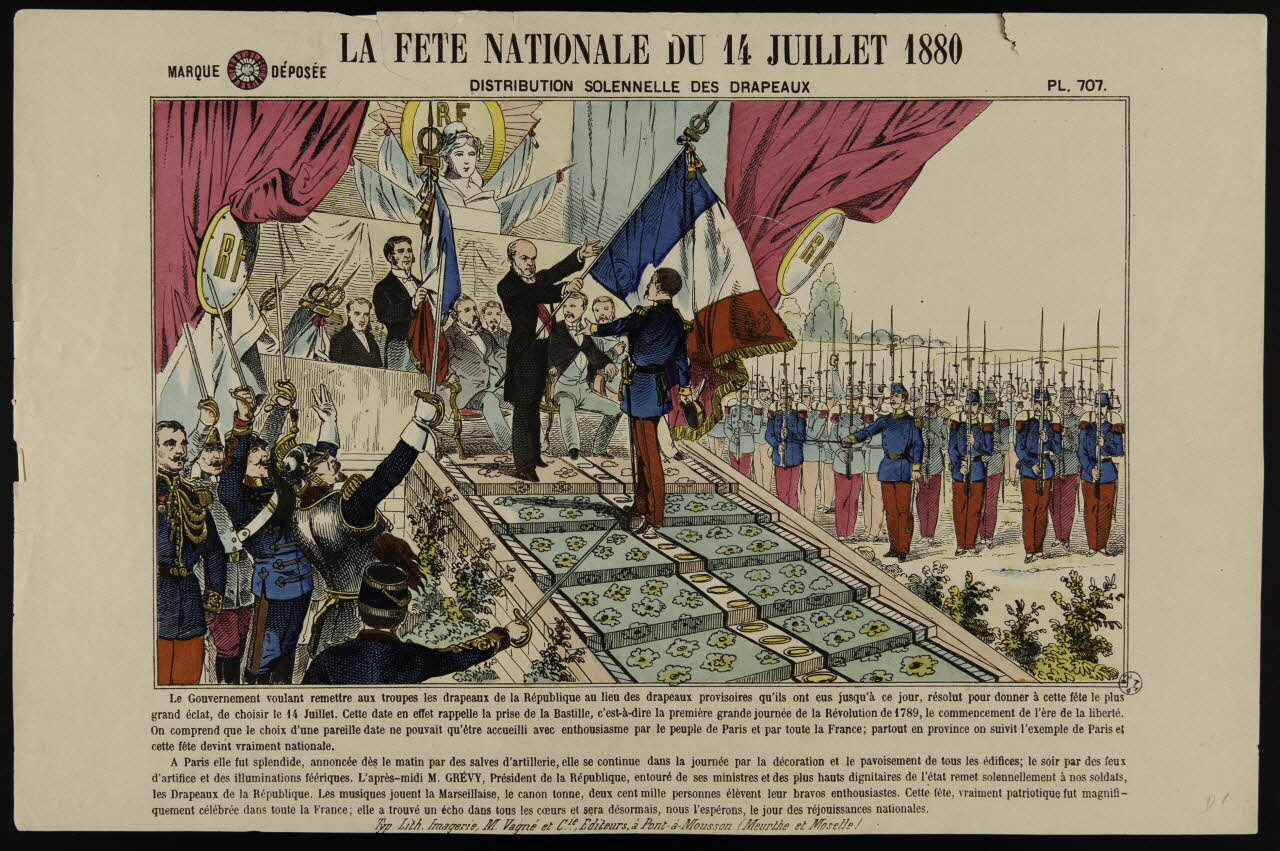 estampe LA FETE NATIONALE DU 14 JUILLET 1880 1950.39.1270 Photo