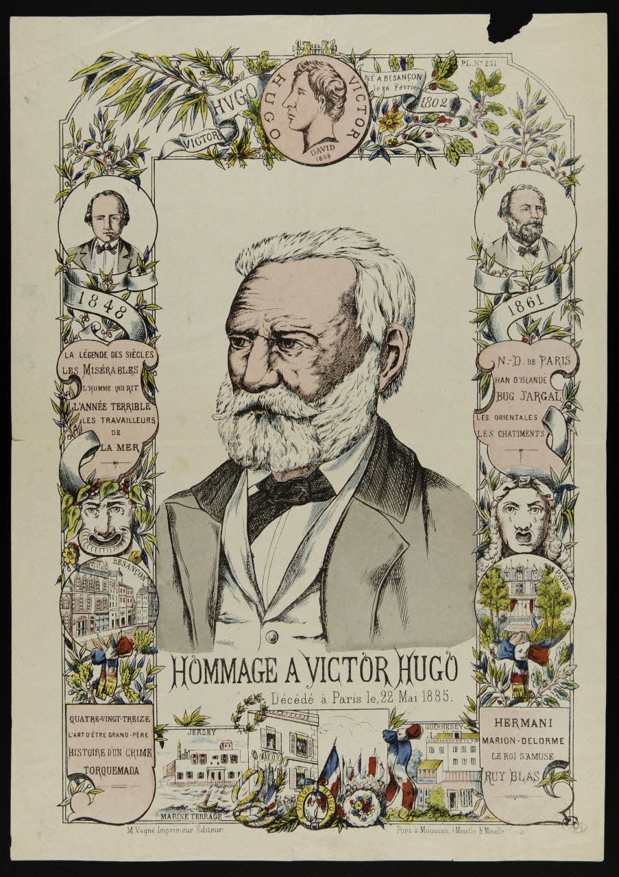 estampe HOMMAGE A VICTOR HUGO 1950.39.1276 Photo