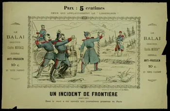 E.G. Toutencrins estampe UN INCIDENT DE FRONTIERE 1891 1950.39.1287 Photo