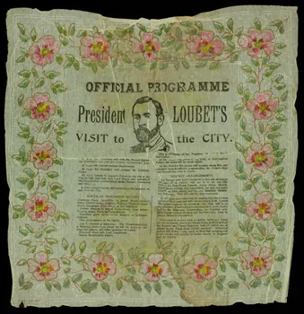 estampe OFFICIAL PROGRAMME  President LOUBET'S  VISIT to the CITY. 1950.39.1305  Photo