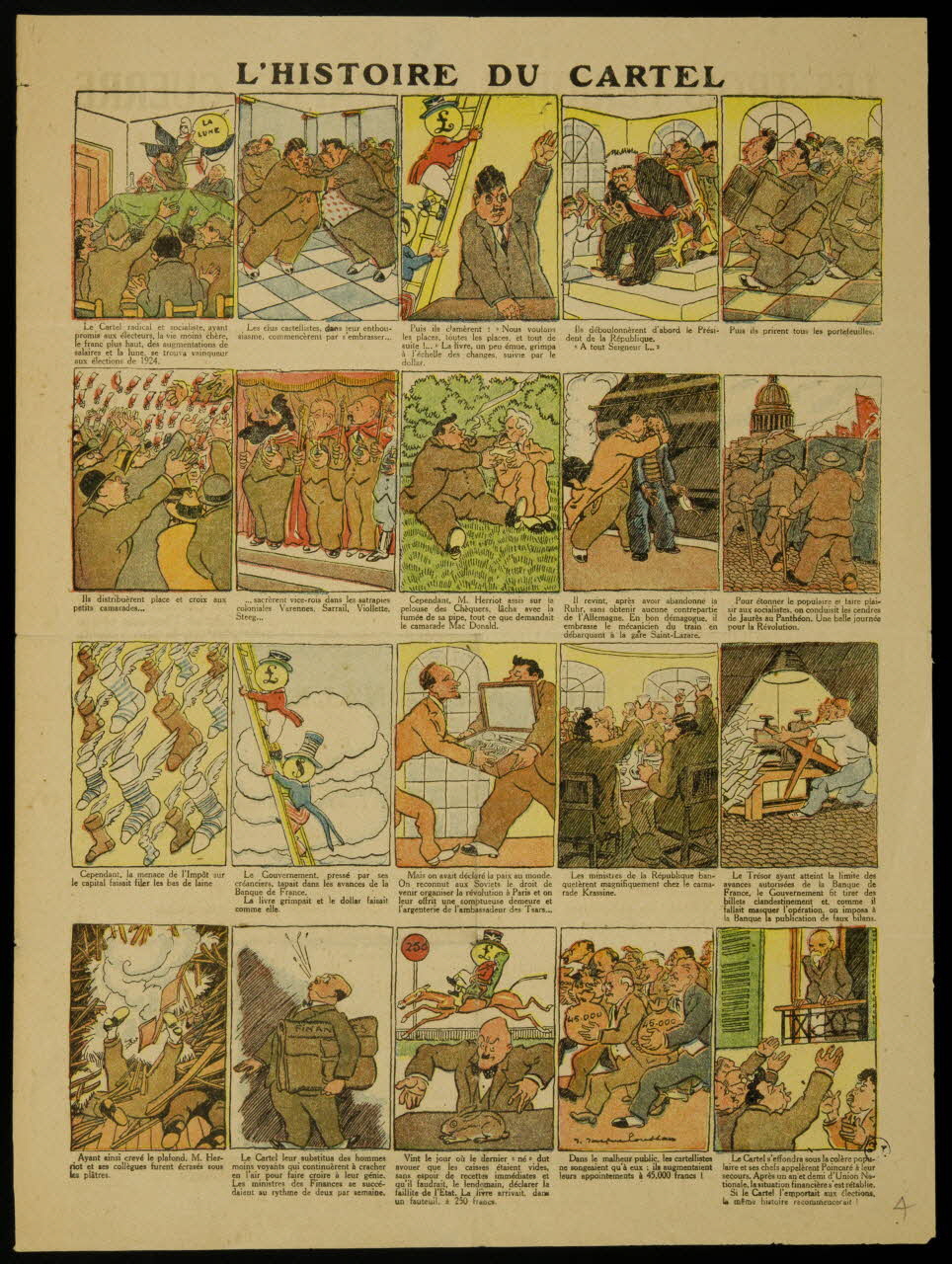 estampe L'HISTOIRE DU CARTEL 1950.39.1319 Photo