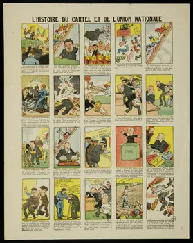 estampe L'HISTOIRE DU CARTEL ET DE L'UNION NATIONALE 1950.39.1321 Photo