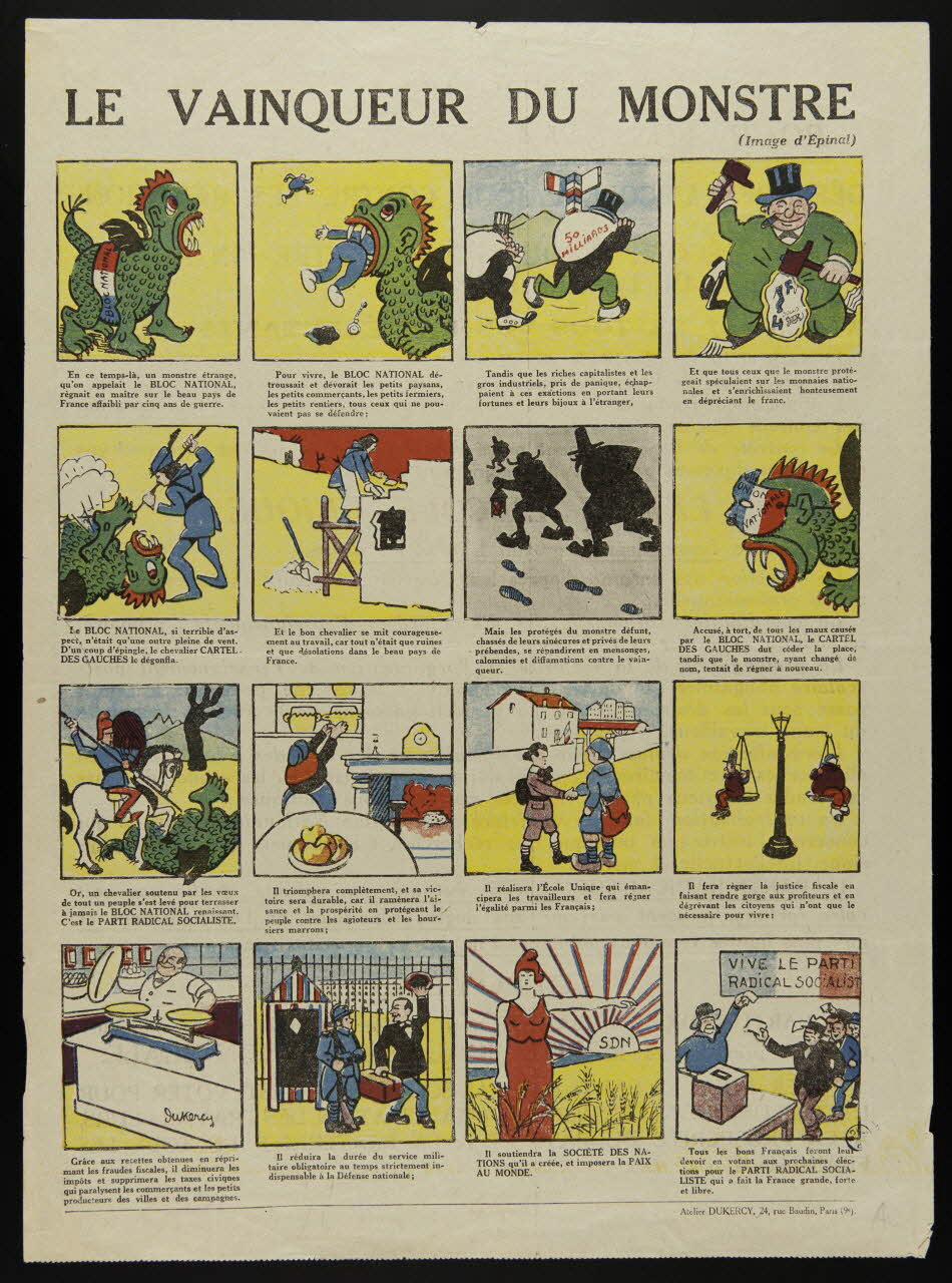 estampe LE VAINQUEUR DU MONSTRE 1950.39.1326 Photo