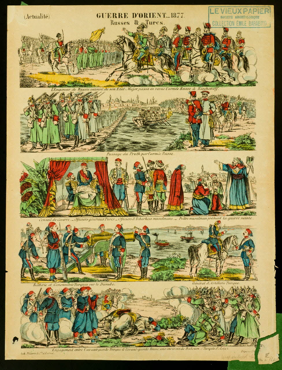 GUERRE D'ORIENT. - 1877.  Russes & Turcs. 1950.39.1335 Photo