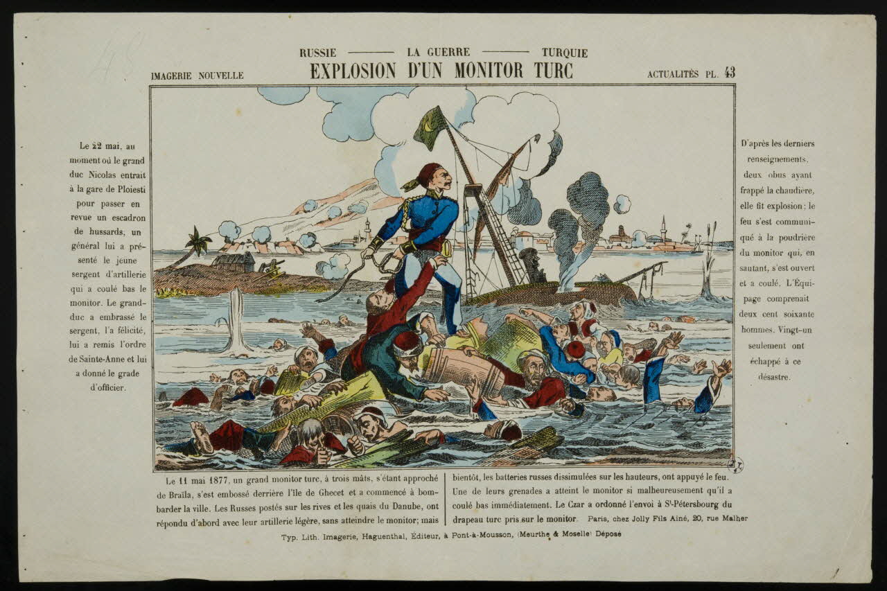 estampe EXPLOSION D'UN MONITOR TURC 1950.39.1343 Photo