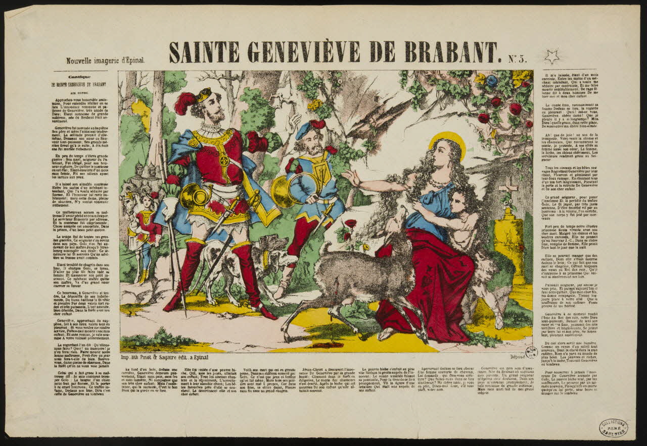 estampe SAINTE GENEVIEVE DE BRABANT. 1950.39.135 Photo