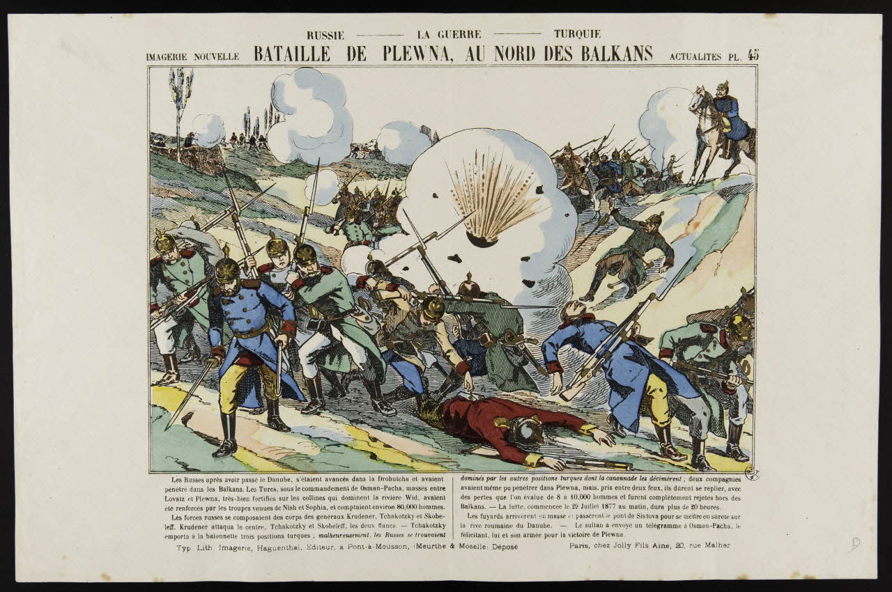 estampe BATAILLE DE PLEWNA, AU NORD DES BALKANS 1950.39.1354 Photo