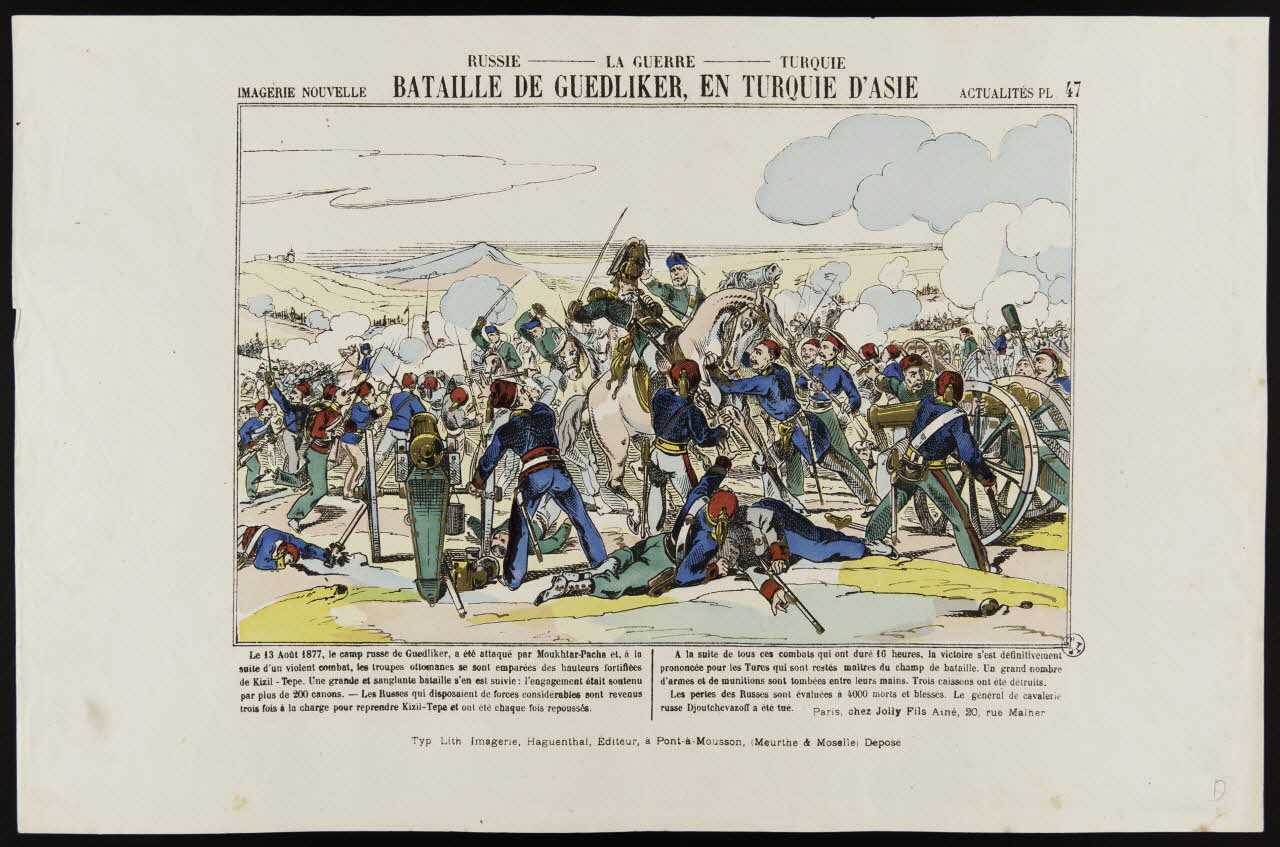 estampe BATAILLE DE GUEDLIKER, EN TURQUIE D'ASIE 1950.39.1358 Photo