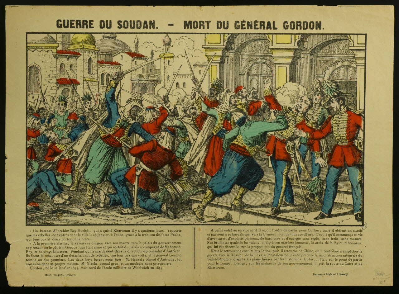 estampe GUERRE DU SOUDAN. - MORT DU GENERAL GORDON. 1950.39.1382 Photo