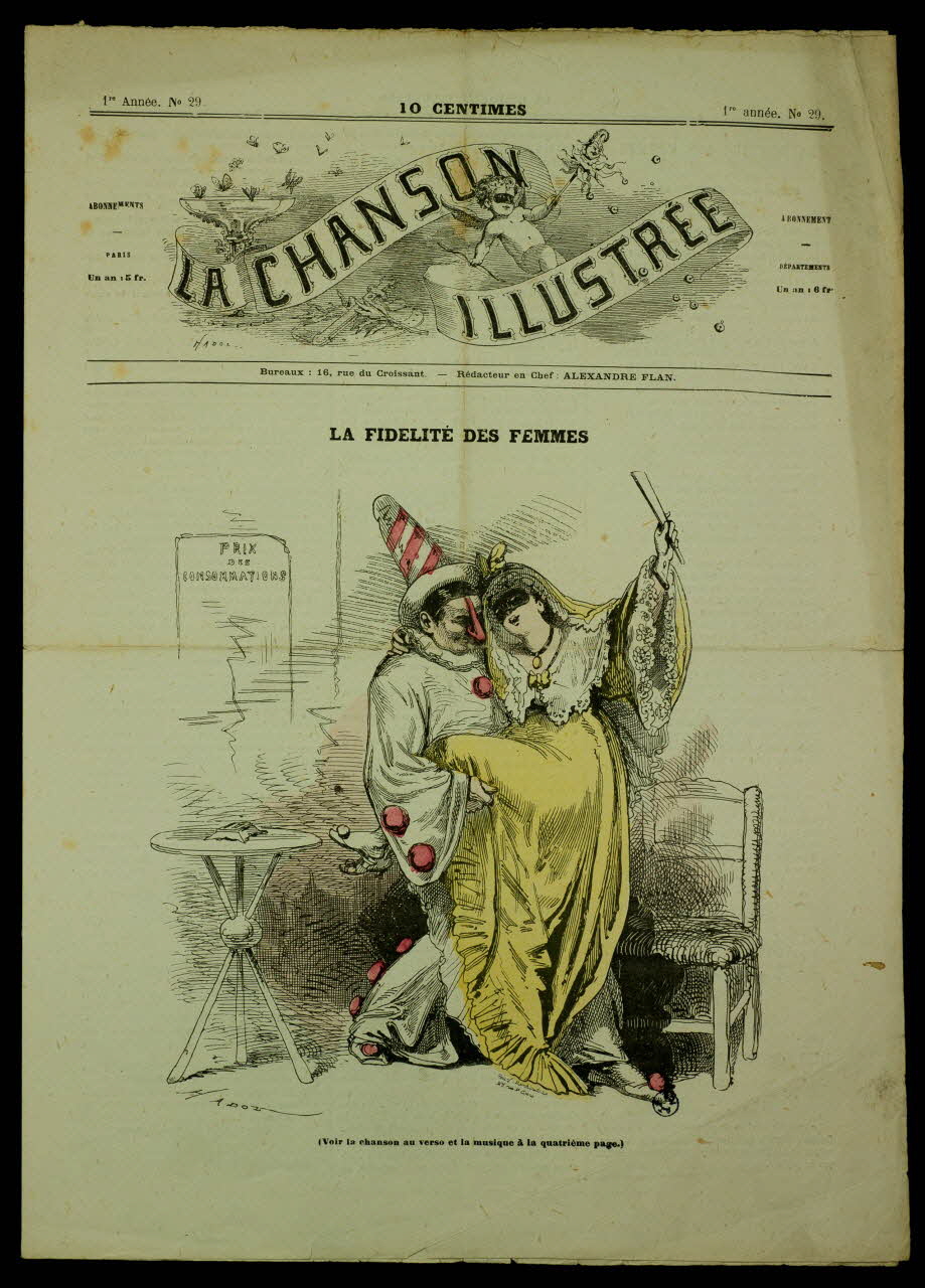 estampe LA CHANSON  ILLUSTREE  LA FIDELITE DES FEMMES 1950.39.1431 Photo