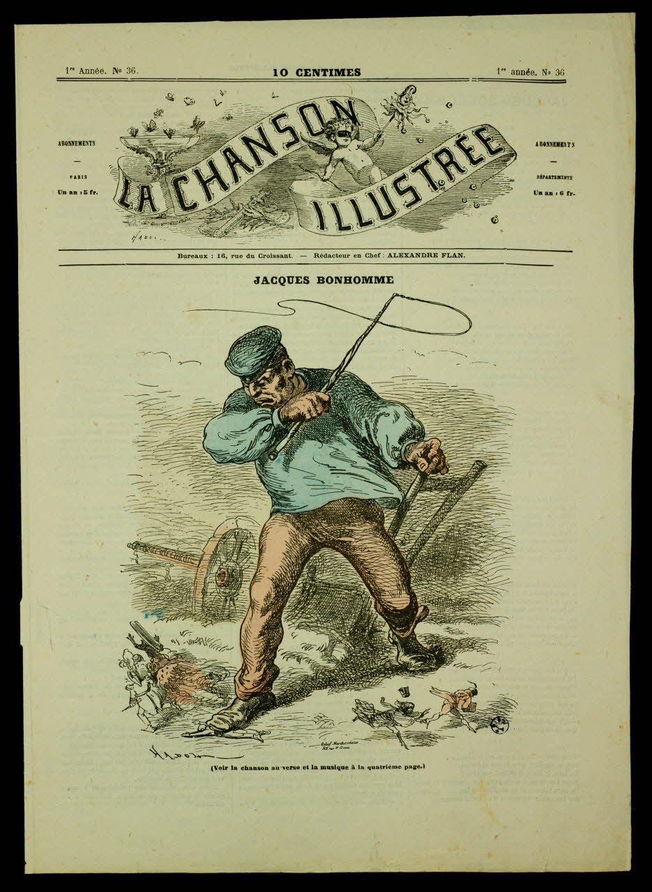 estampe LA CHANSON  ILLUSTREE  JACQUES BONHOMME 1950.39.1438 Photo