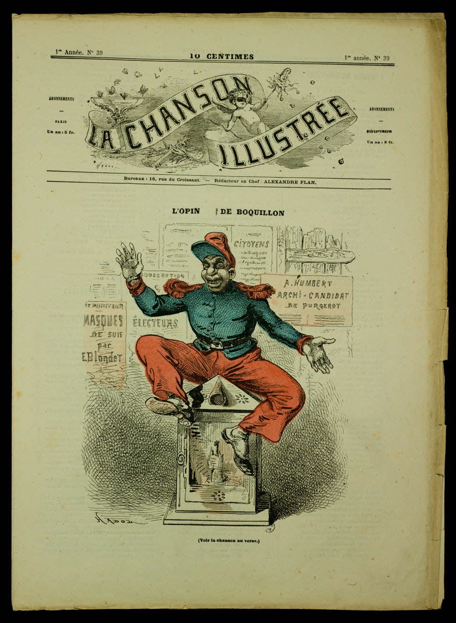 estampe LA CHANSON  ILLUSTREE  L'OPIN DE BOQUILLON 1950.39.1441 Photo