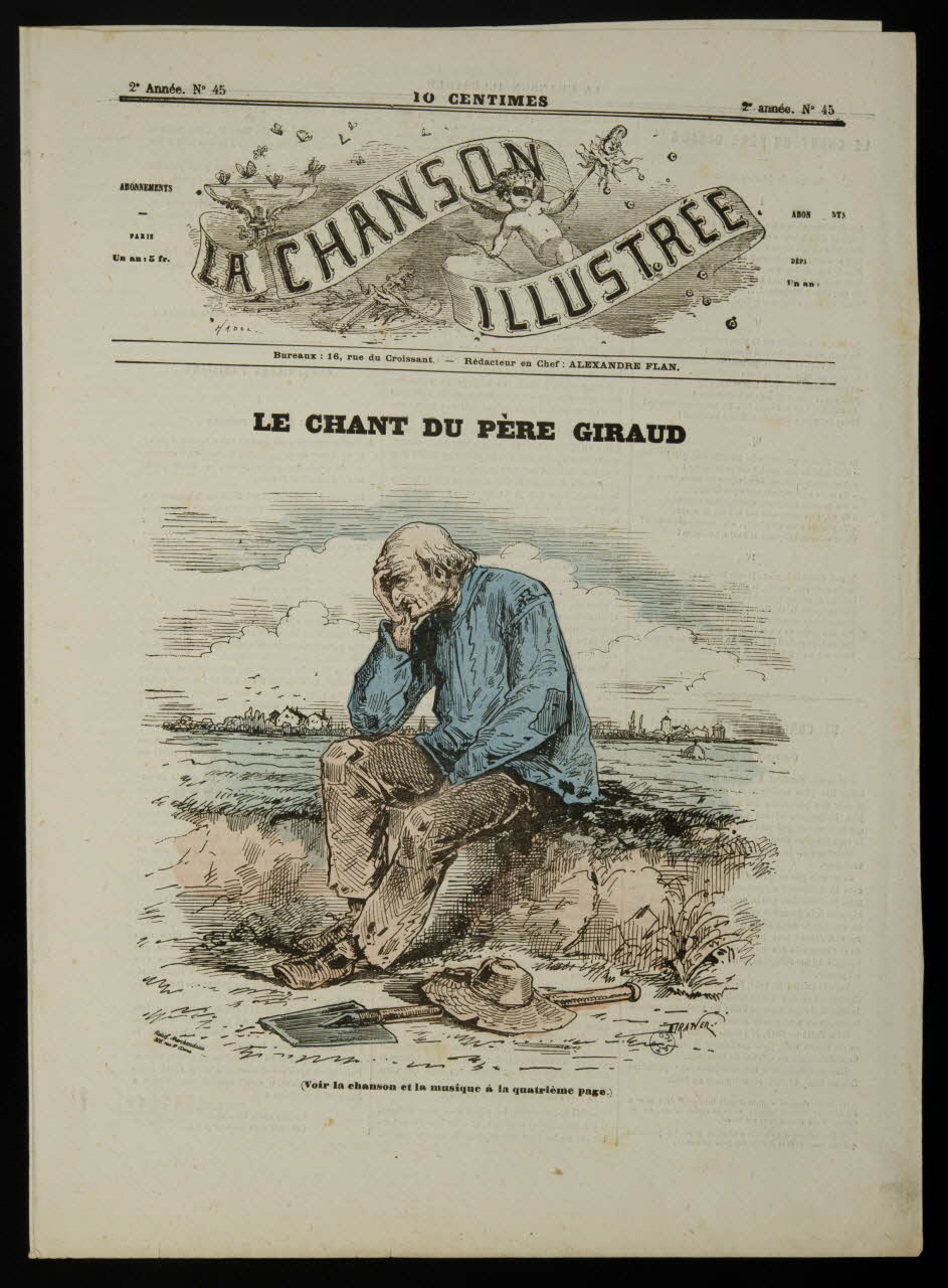 estampe LA CHANSON  ILLUSTREE  LE CHANT DU PERE GIRAUD 1950.39.1447 Photo