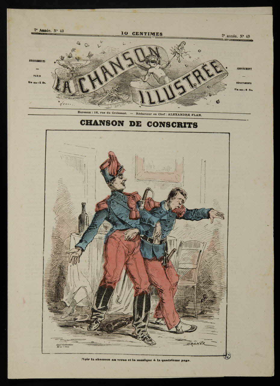 estampe LA CHANSON  ILLUSTREE  CHANSON DE CONSCRITS 1950.39.1451 Photo