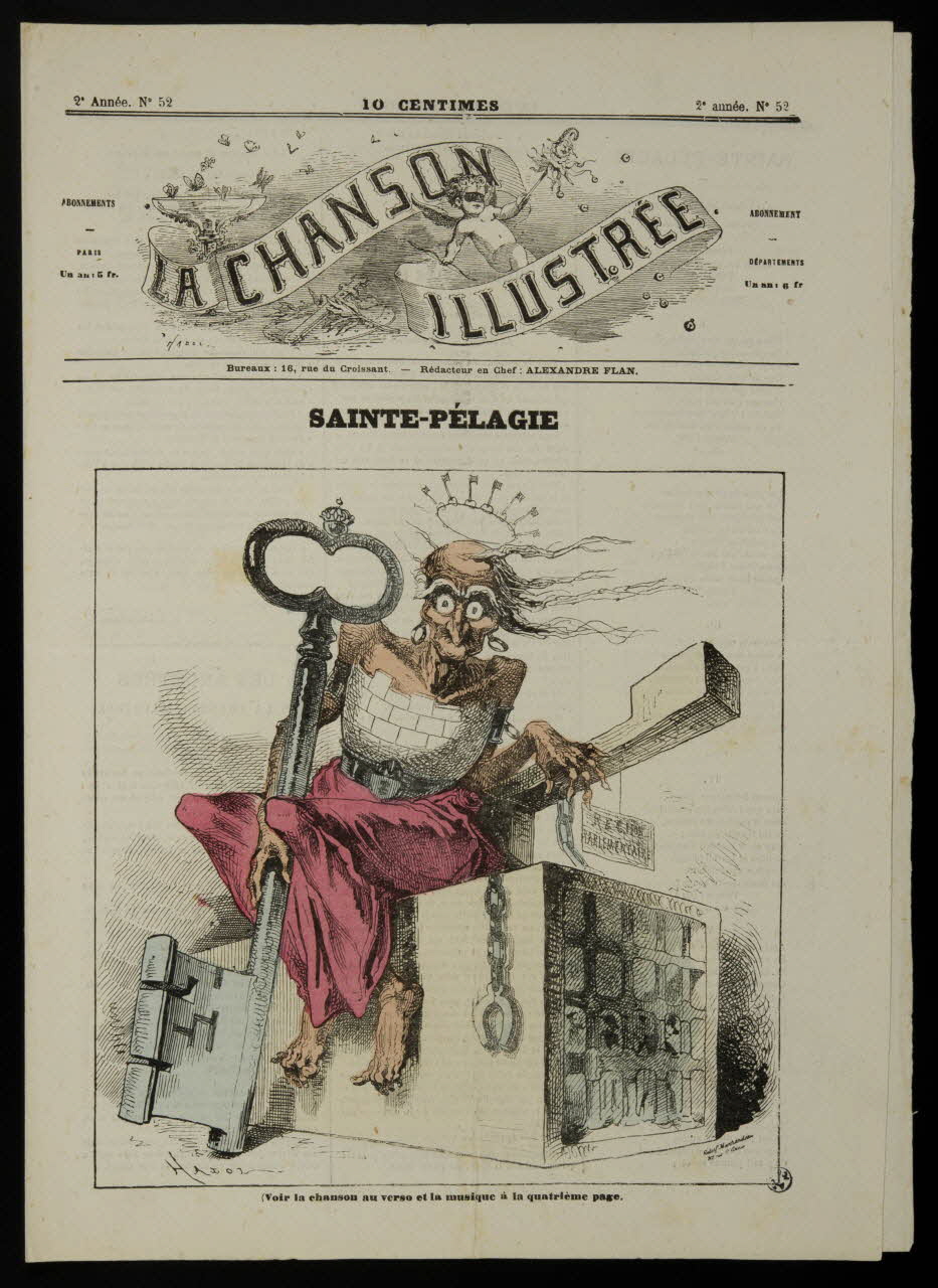 estampe LA CHANSON  ILLUSTREE  SAINTE-PELAGIE 1950.39.1454 Photo
