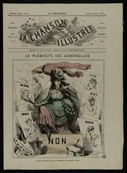 estampe LA CHANSON  ILLUSTREE  LE PLEBISCITE DES DEMOISELLES 1950.39.1460 Photo
