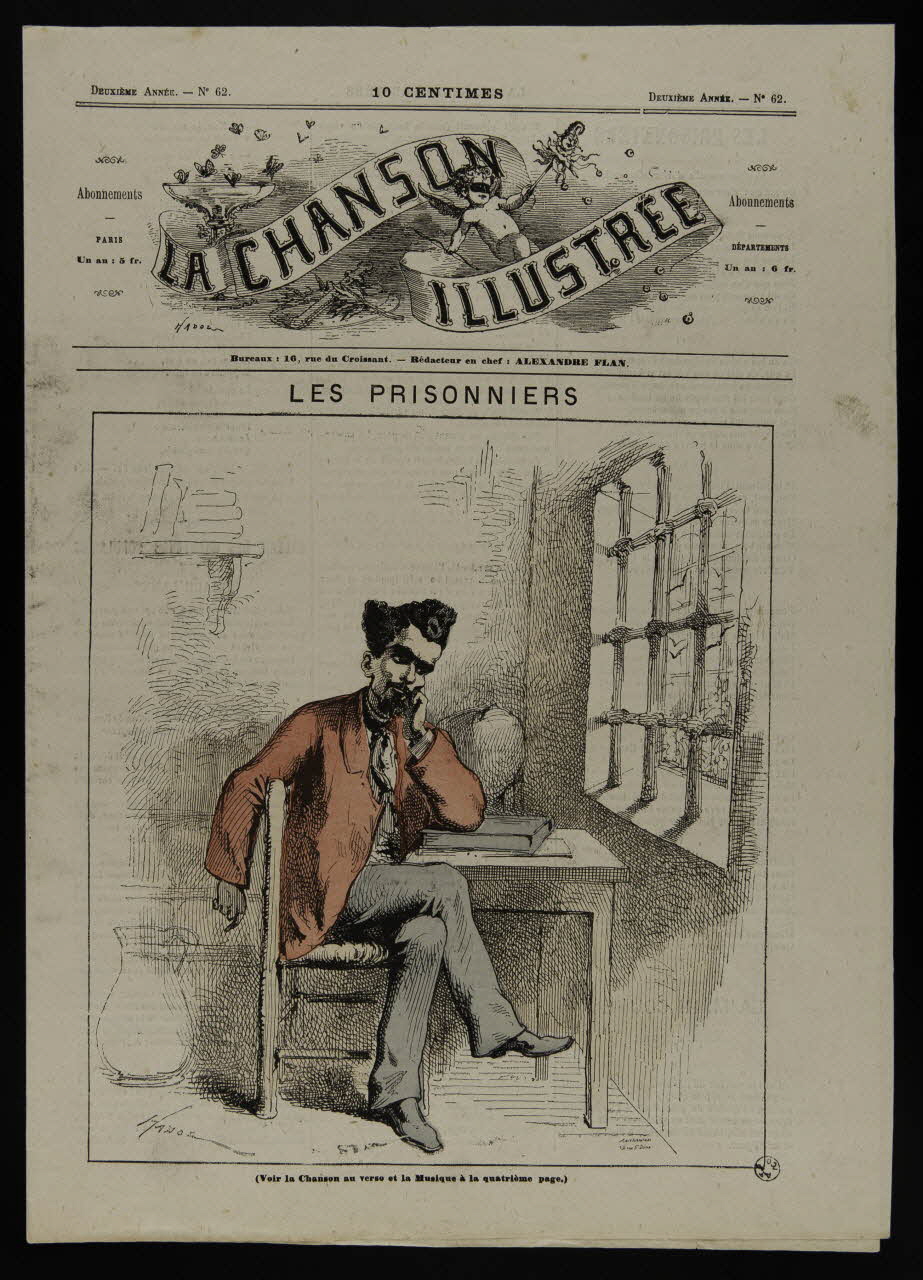 estampe LA CHANSON  ILLUSTREE  LES PRISONNIERS 1950.39.1464 Photo