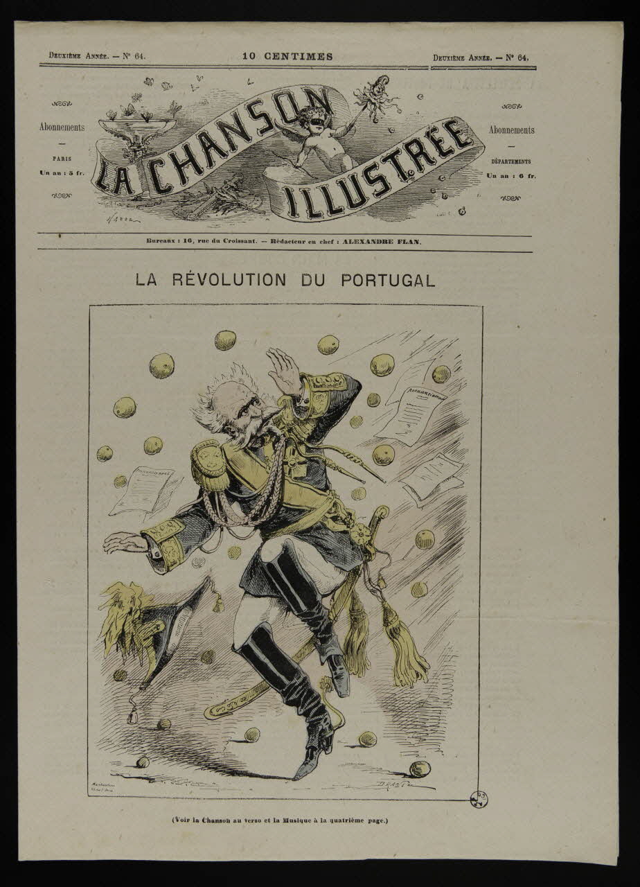 estampe LA CHANSON  ILLUSTREE  LA REVOLUTION DU PORTUGAL 1950.39.1466 Photo