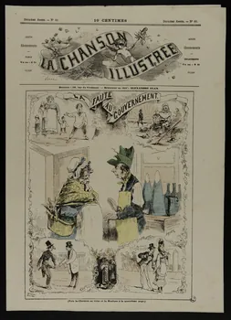 estampe LA CHANSON  ILLUSTREE  LA FAUTE AU GOUVERNEMENT 1950.39.1468 Photo