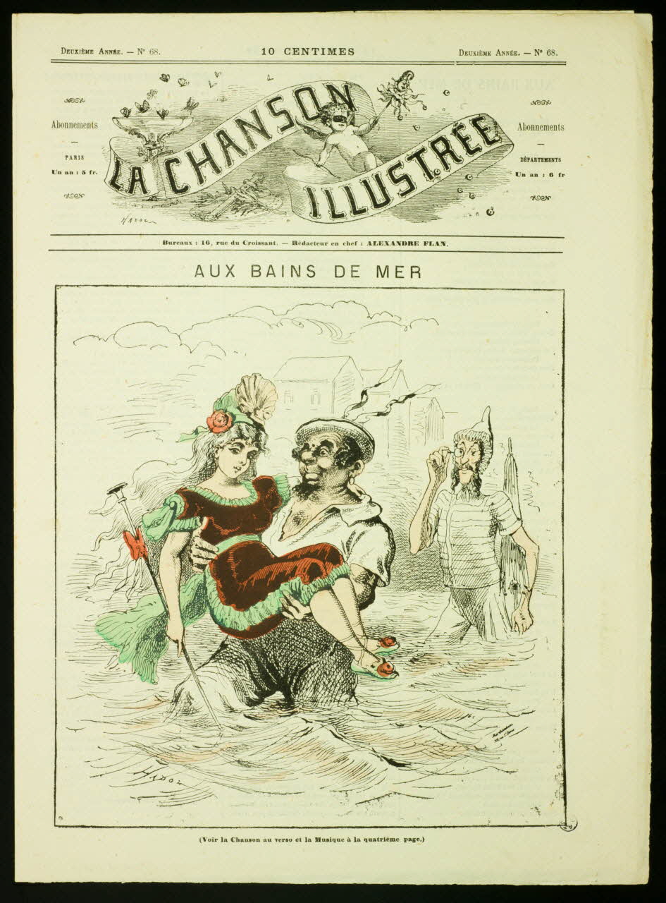 estampe LA CHANSON  ILLUSTREE  AUX BAINS DE MER 1950.39.1470 Photo