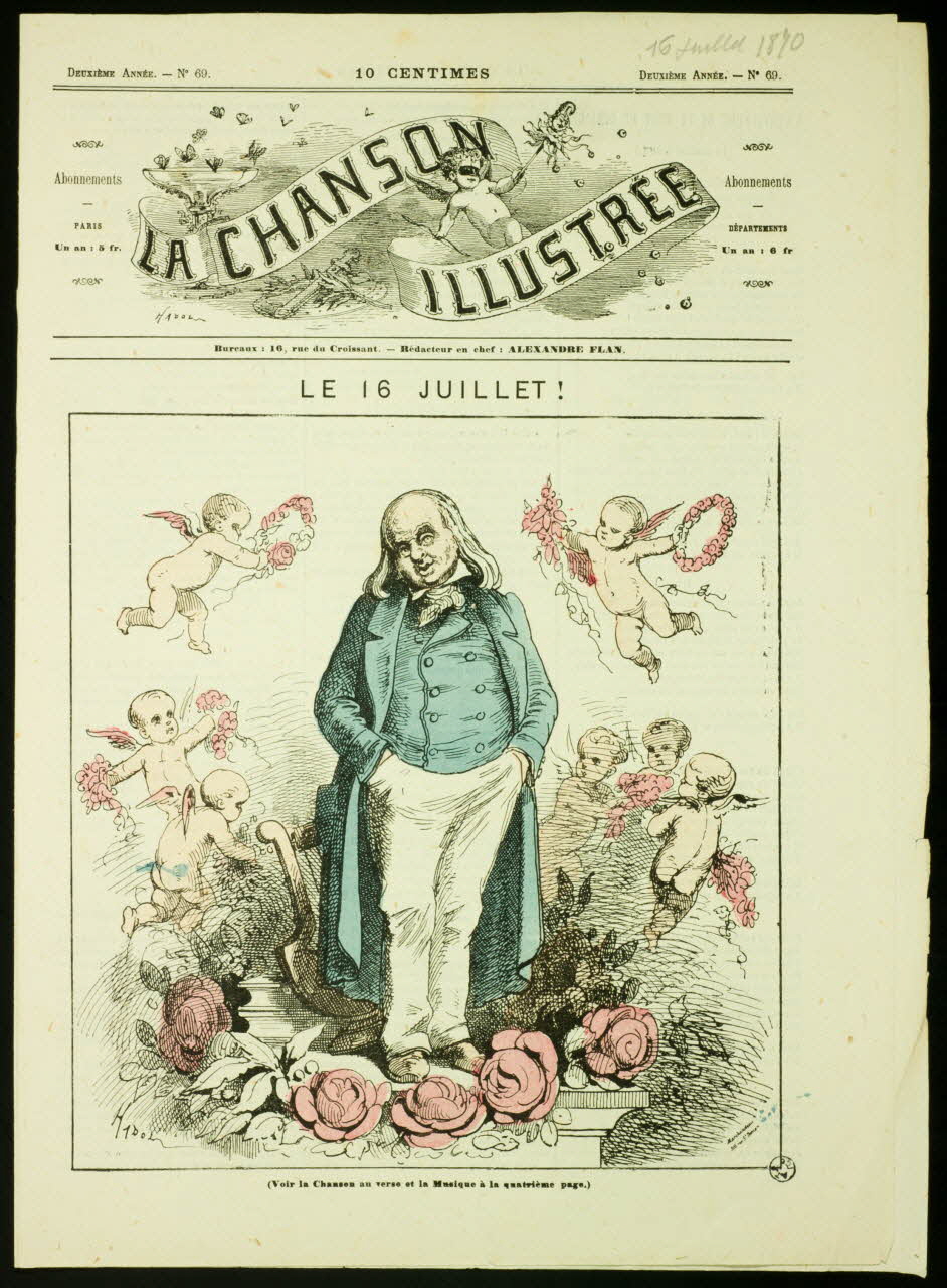 estampe LA CHANSON  ILLUSTREE  LE 16 JUILLET ! 1950.39.1471 Photo