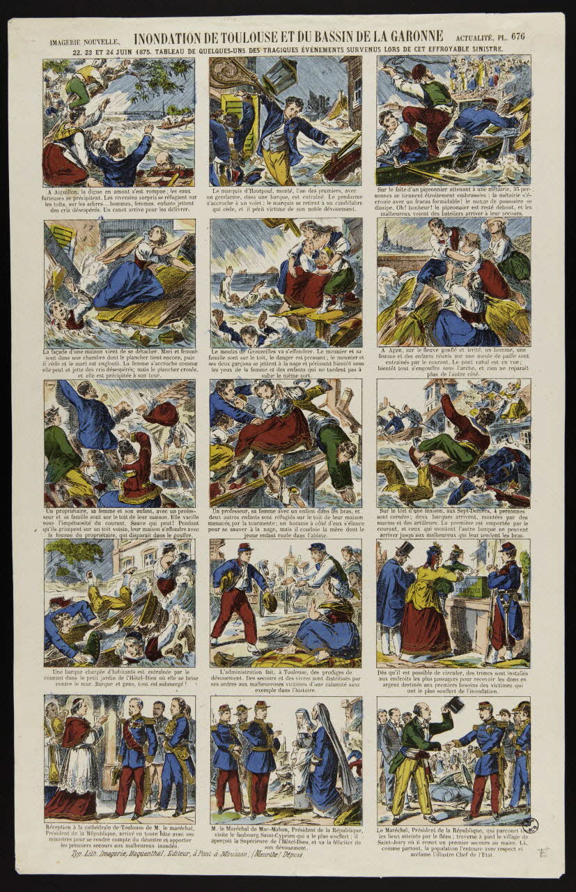 estampe INONDATION DE TOULOUSE ET DU BASSIN DE LA GARONNE 1950.39.1500 Photo