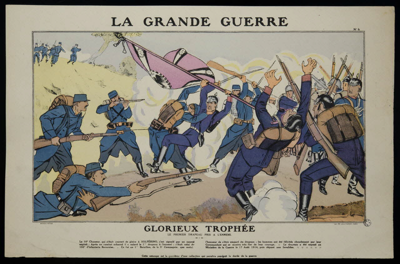 estampe LA GRANDE GUERRE  GLORIEUX TROPHEE 1950.39.1507 Photo