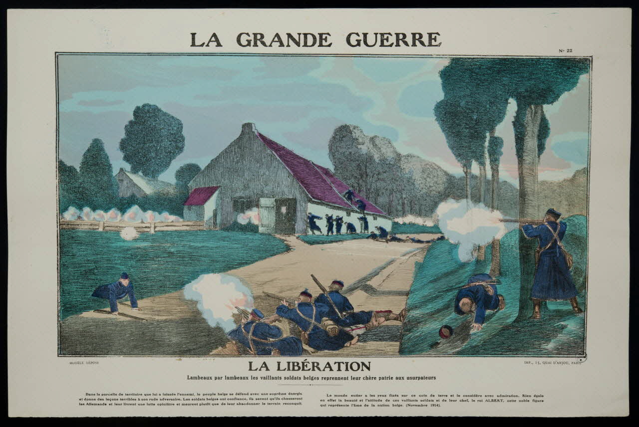 estampe LA GRANDE GUERRE  LA LIBERATION 1950.39.1525 Photo
