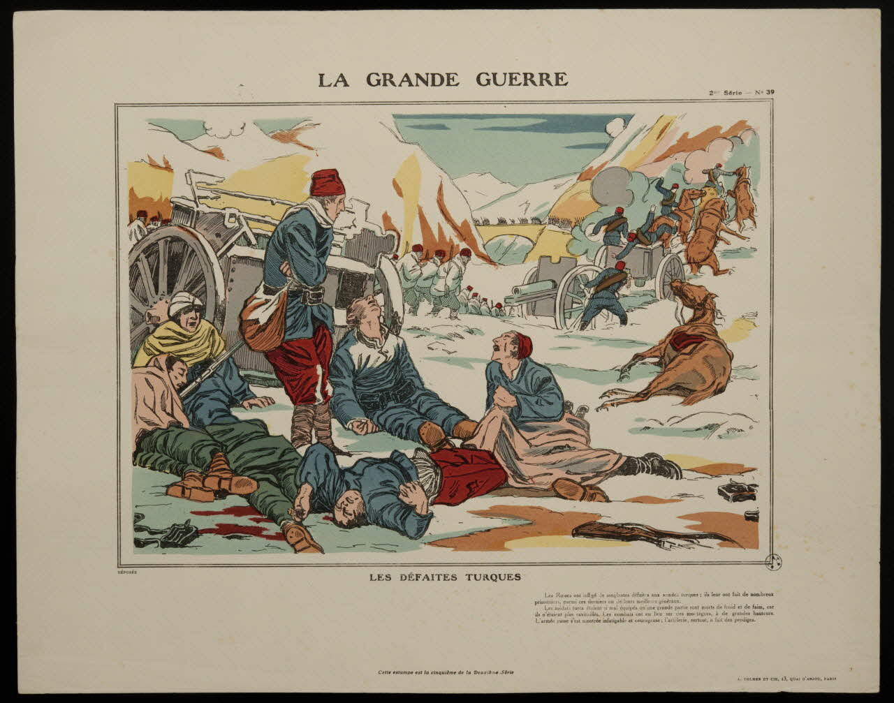 estampe LA GRANDE GUERRE  LES DEFAITES TURQUES 1950.39.1542 Photo