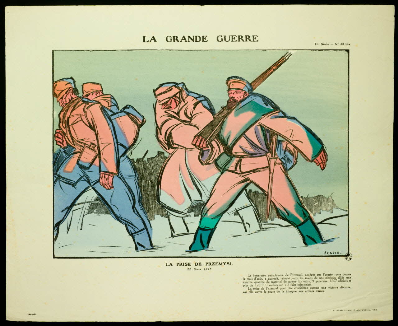 estampe LA PRISE DE PRZEMYSL 1950.39.1557 Photo