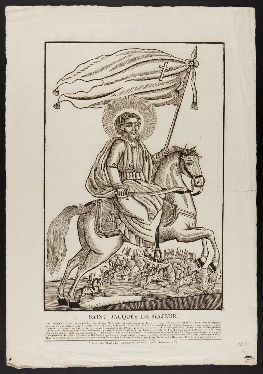 Alphonse Picard imagerie ancienne SAINT JACQUES LE MAJEUR. Caen 1828-1838 1950.39.174  Photo