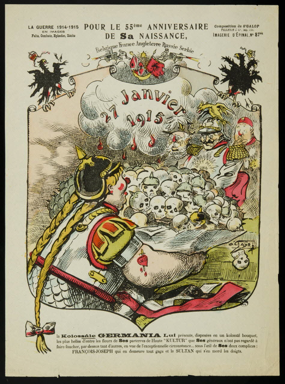 estampe POUR LE 55ème ANNIVERSAIRE  DE SA NAISSANCE 1950.39.1765 Photo