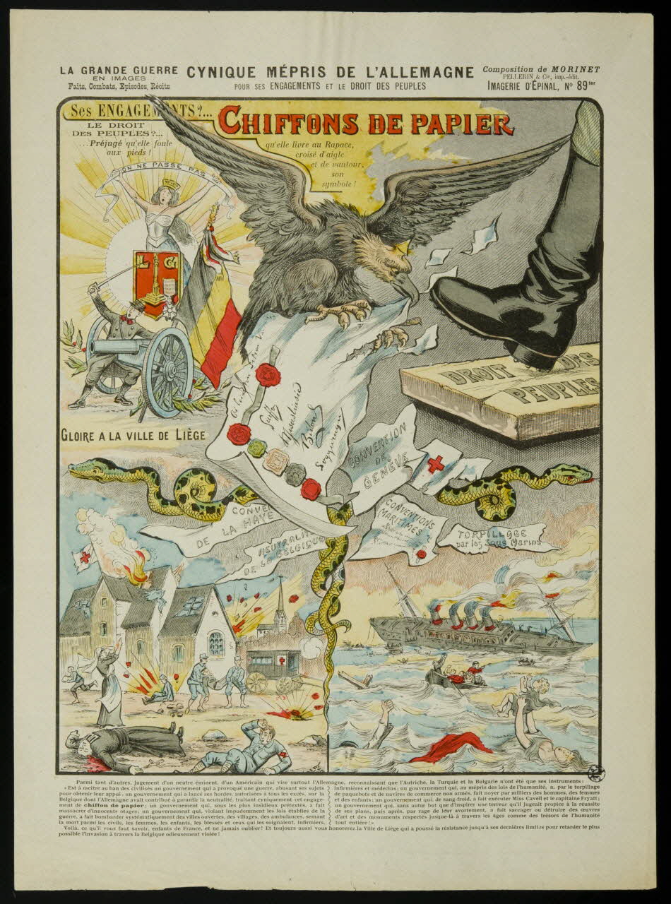 estampe CYNIQUE MEPRIS DE L'ALLEMAGNE  POUR SES ENGAGEMENTS ET LE DROIT DES PEUPLES 1950.39.1771 Photo