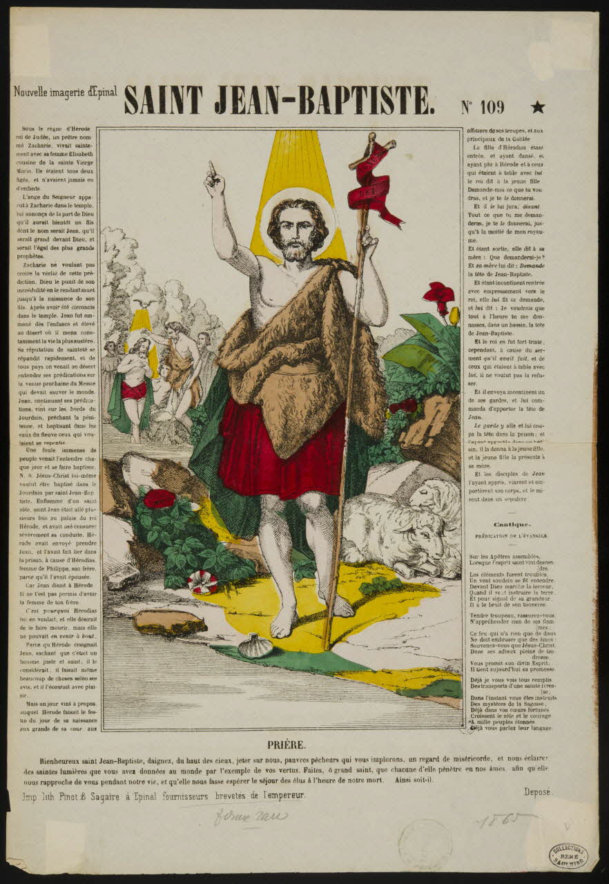 estampe SAINT JEAN-BAPTISTE. 1950.39.179 Photo