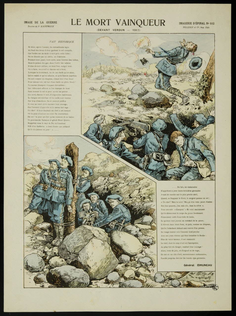 estampe LE MORT VAINQUEUR  (DEVANT VERDUN - 1917) 1950.39.1798 Photo