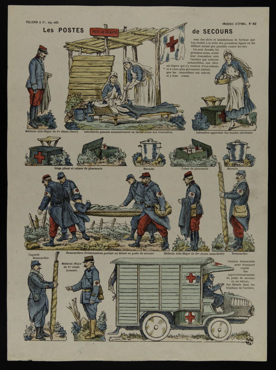 estampe Les POSTES  de SECOURS 1950.39.1808 Photo