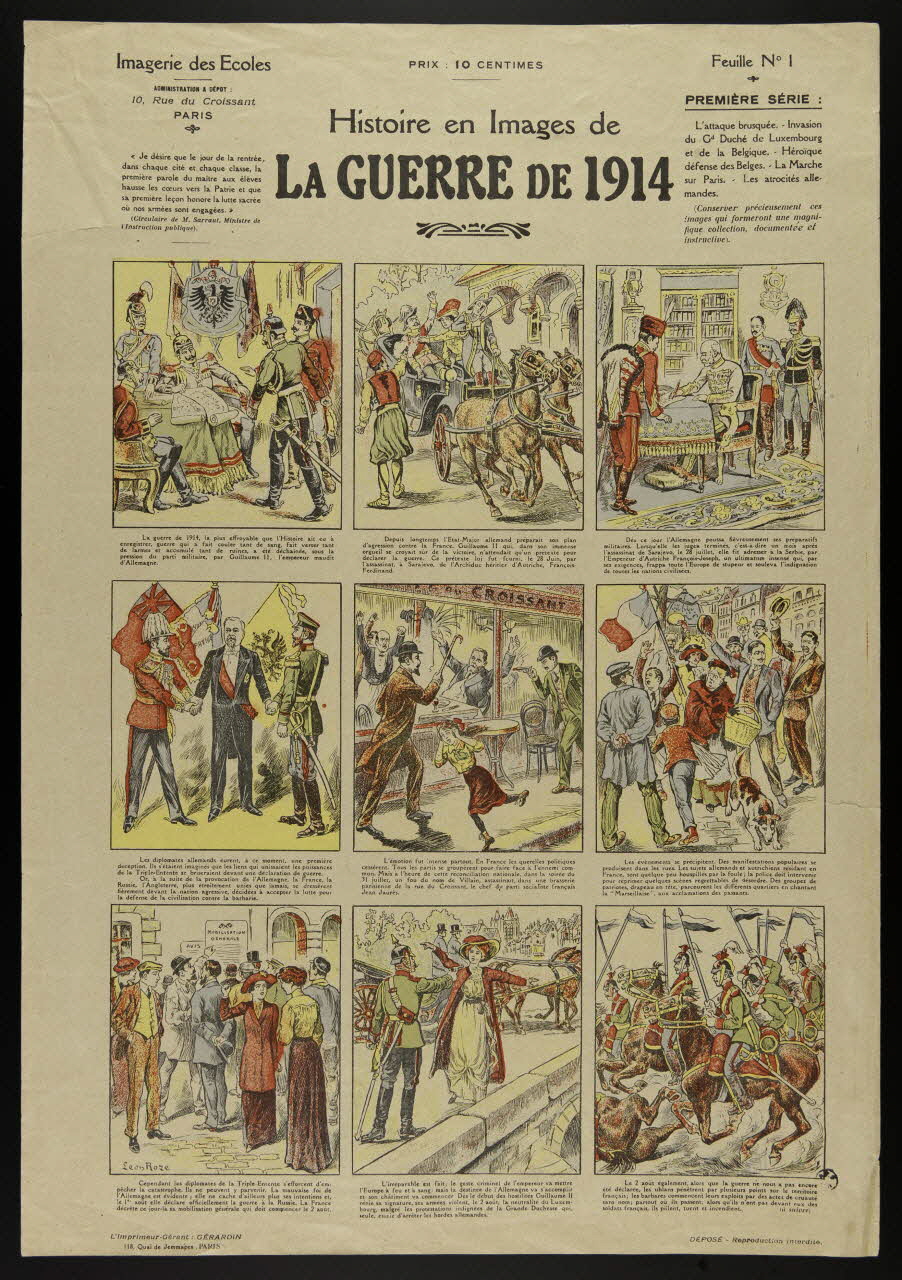 estampe Histoire en Images de  LA GUERRE DE 1914 1950.39.1877  Photo