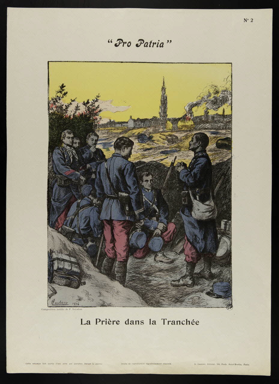 estampe La Prière dans la Tranchée 1950.39.1923 Photo